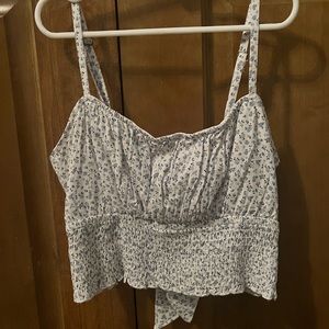 Hollister floral tank top size xs